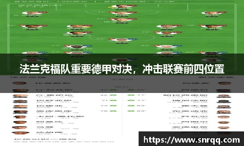 法兰克福队重要德甲对决，冲击联赛前四位置